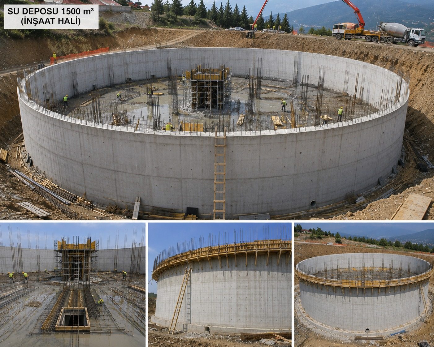 Su Deposu ve İstinat Duvarı 1