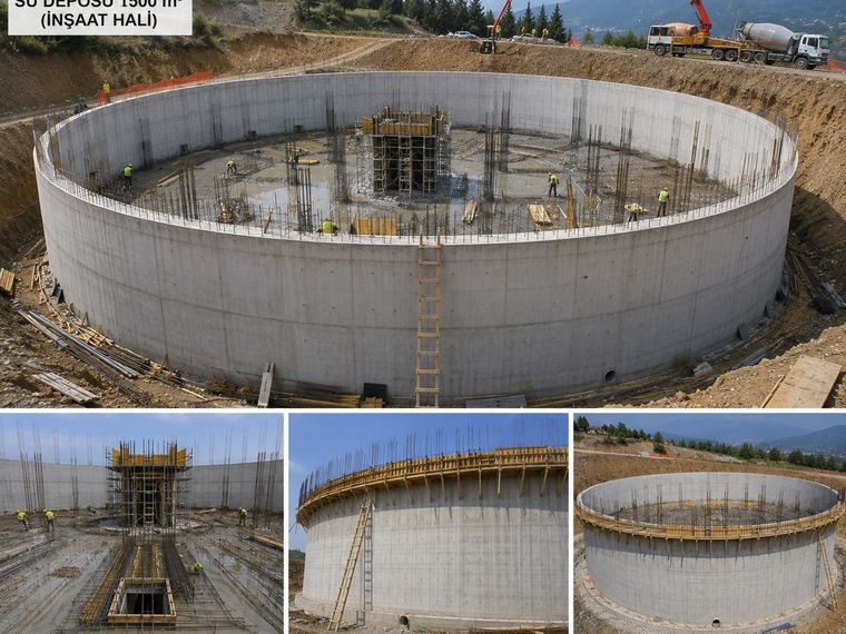 Su Deposu ve İstinat Duvarı &ndash; Ankara